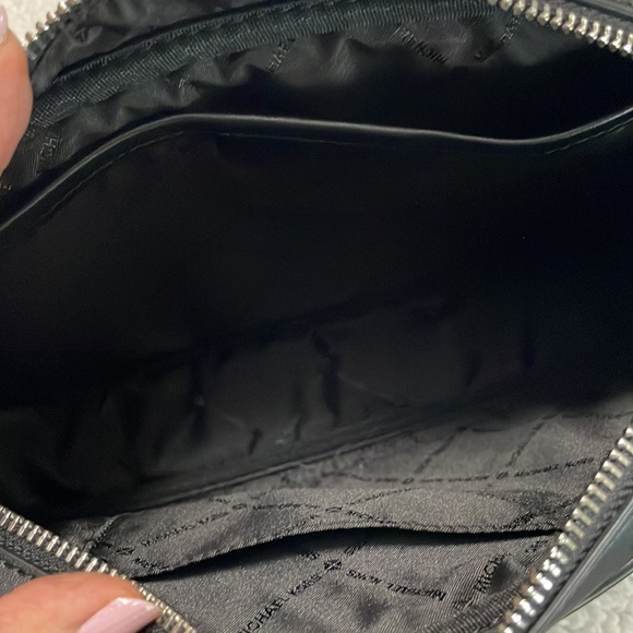 MICHAEL MICHAEL KORS Fulton Sport Large Canvas Crossbody Bag - Black & White - Picture 8 of 13